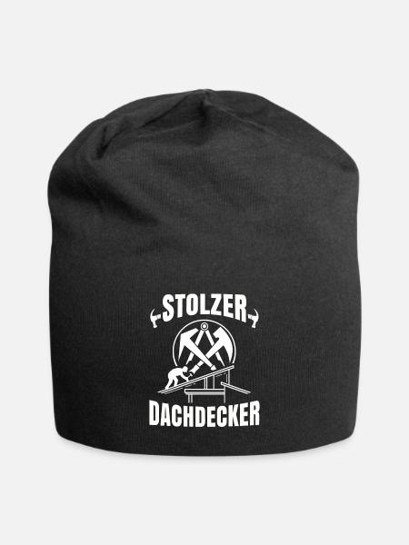 Dachdecker - Jersey-Beanie - Schwarz