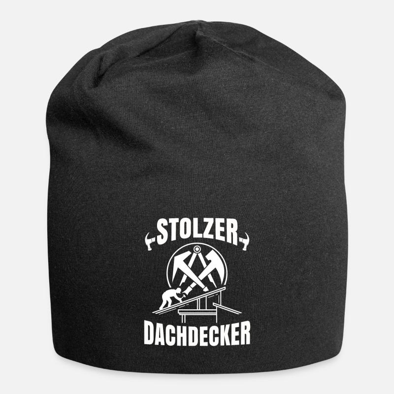 Dachdecker - Jersey-Beanie - Schwarz