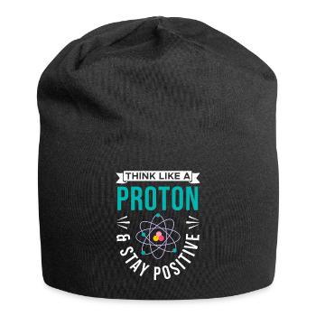 Chemie Tshirt Neutron Atom Molekül Lehrer Alchemie - Jersey-Beanie - Schwarz - Vorne