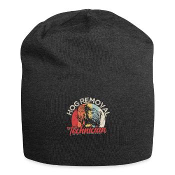 Hog Removal Technician - Amerikanische Schweinejagd - Jersey-Beanie - Anthrazit - Vorne