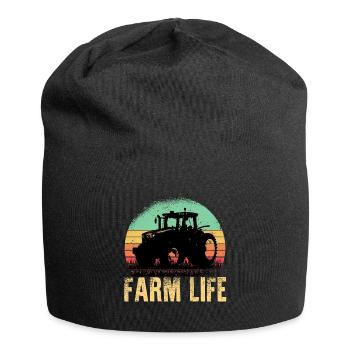 Tracteurs drôles camionneur ranch ranch trucker - Bonnet en jersey - noir - Devant
