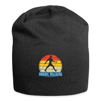 Nordic Walking Gift Sport Design - Jersey Beanie - black - Front