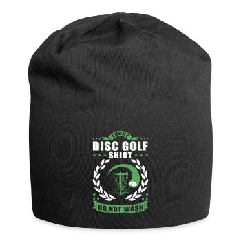 Discgolf | Discgolfspieler Discgolfer Geschenk - Jersey-Beanie - Schwarz - Vorne