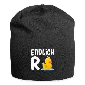 Endlich Rentnerin - Endlich Rente Ente - Jersey-Beanie - Schwarz - Vorne