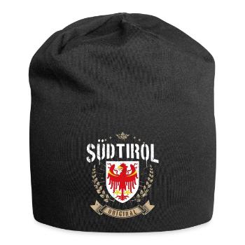 Südtirol Südtiroler Adler Wappen Retro Bekleidung - Jersey-Beanie - Schwarz - Vorne