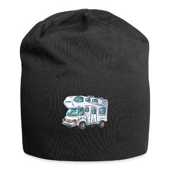 Wohnmobil - Jersey-Beanie - Schwarz - Vorne