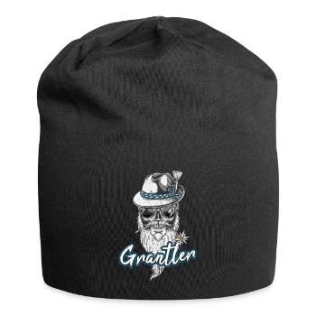 Grantler Grantln Bayern Tracht Grantla - Jersey-Beanie - Schwarz - Vorne