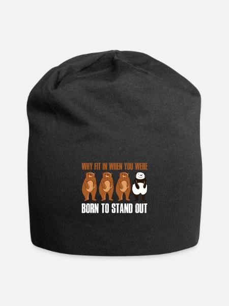 Stand Out Autism Autism Gift - Jersey Beanie - black