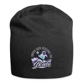 Skater astronaute Skateboard - Bonnet en jersey - noir - Devant
