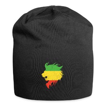 Rastafari Judah Marley Rasta Reggae Jah Geschenk - Jersey-Beanie - Schwarz - Vorne