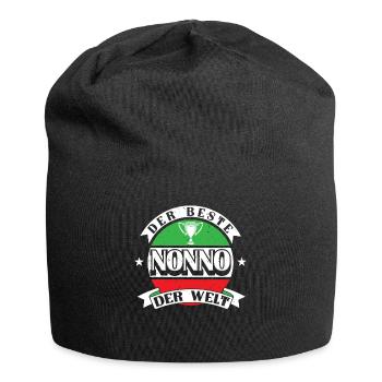 Italienischer Opa Bester Nonno - Jersey-Beanie - Schwarz - Vorne