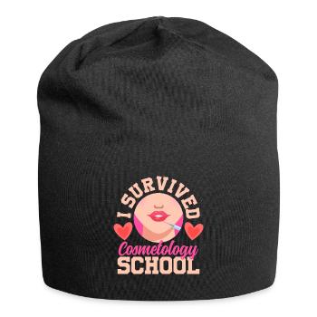 I Survived Cosmetology School Beauté - Bonnet en jersey - noir - Devant