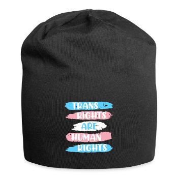 Transights are Human Rights Transgender - Bonnet en jersey - noir - Devant