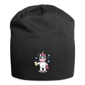 Licorne cool lunettes de soleil - Bonnet en jersey - noir - Devant