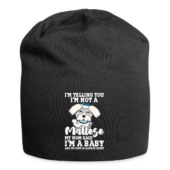 Malteser - Jersey-Beanie - Schwarz - Vorne