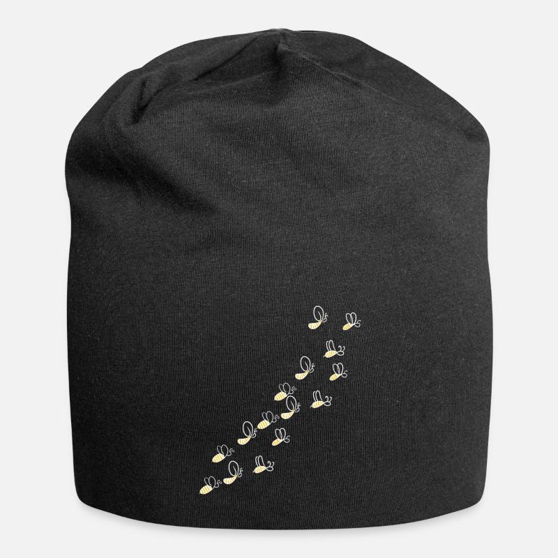 Biene Bienen Imker - Jersey-Beanie - Schwarz