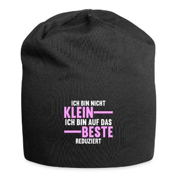 Ich bin nicht klein ich bin auf das beste - Jersey-Beanie - Schwarz - Vorne