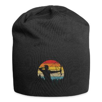 Archery Tshirt Longbow Bow Archery - Jersey Beanie - black - Front