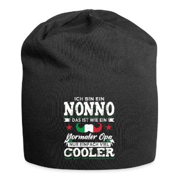 Italienischer Opa Bester Nonno - Jersey-Beanie - Schwarz - Vorne