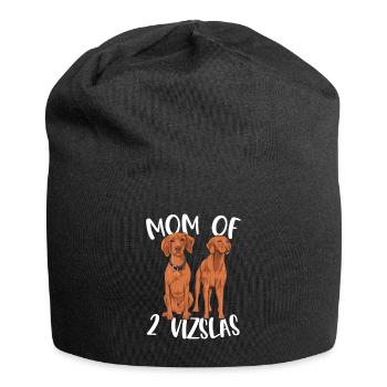 Magyar Vizsla Design für eine Magyar Vizsla Mama - Jersey-Beanie - Schwarz - Vorne