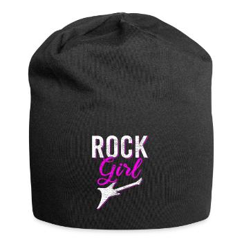 rock girl - Jersey Beanie - black - Front