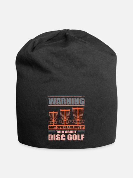 Discgolf Dsic Golf | Discgolfspieler Geschenk - Jersey-Beanie - Schwarz