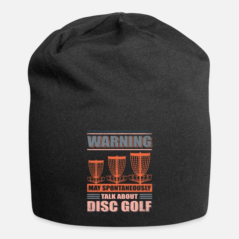 Discgolf Dsic Golf | Discgolfspieler Geschenk - Jersey-Beanie - Schwarz