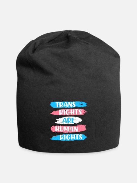 Trans Rights are Human Rights Transsexuell - Jersey-Beanie - Schwarz