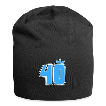 40 - Jersey Beanie - black - Front