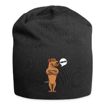 Sturer Irish Terrier - Jersey-Beanie - Schwarz - Vorne