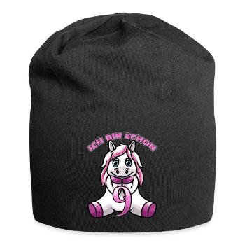 9. Geburtstag mit Einhorn - Jersey-Beanie - Schwarz - Vorne