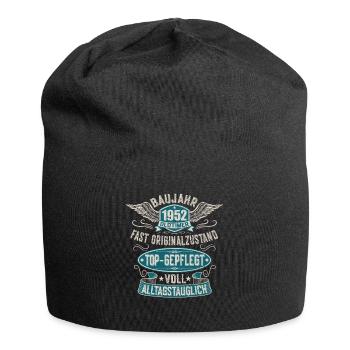 Baujahr 1952 70. Geburtstag Jahrgang 52 Oldtimer - Jersey-Beanie - Schwarz - Vorne