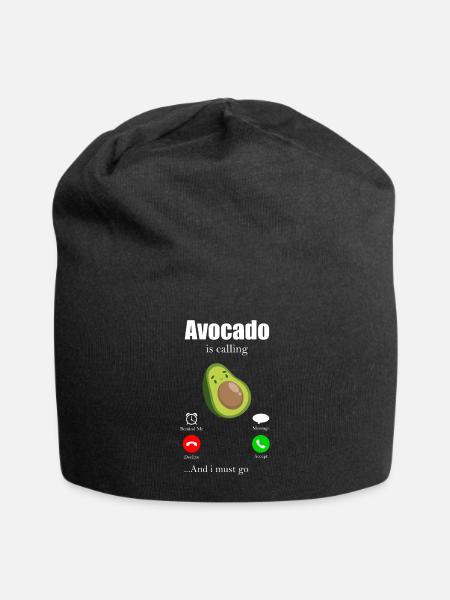 Avocado - Jersey-Beanie - Schwarz