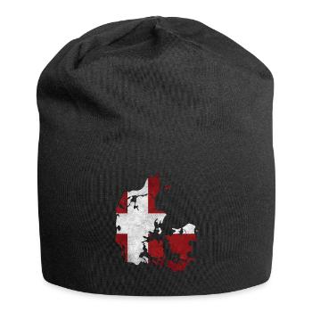 Denmark - border in national flag - Jersey Beanie - black - Front