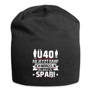 40 Geburtstag Mann - Jersey-Beanie - Schwarz - Vorne