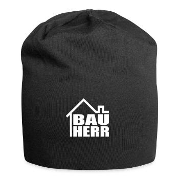 Bauherr Hausbau Bauherren Richtfest Haus Bauherr - Jersey-Beanie - Schwarz - Vorne