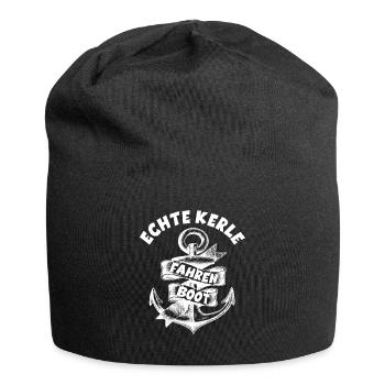 Segelboot Motorboot Sport Boot Skipper Kapitän - Jersey-Beanie - Schwarz - Vorne