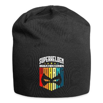 Superhelden Umhang - Jersey-Beanie - Schwarz - Vorne