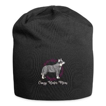 Heeler Mom Australian Cattle Dog Dog Gift - Jersey Beanie - black - Front