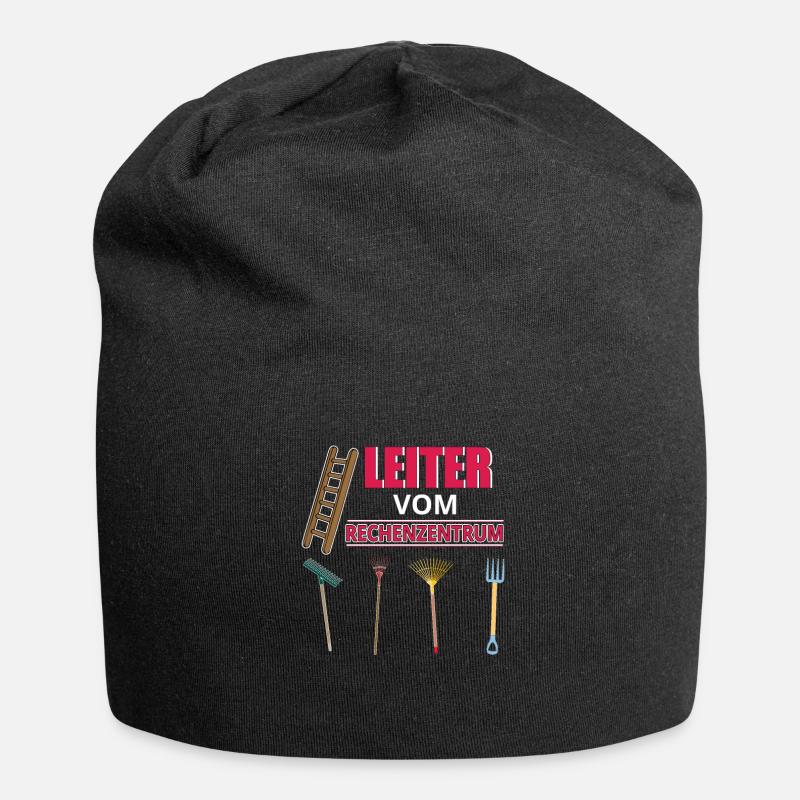 Leiter Vom Rechenzentrum Gartenarbeit Gärtner - Jersey-Beanie - Schwarz