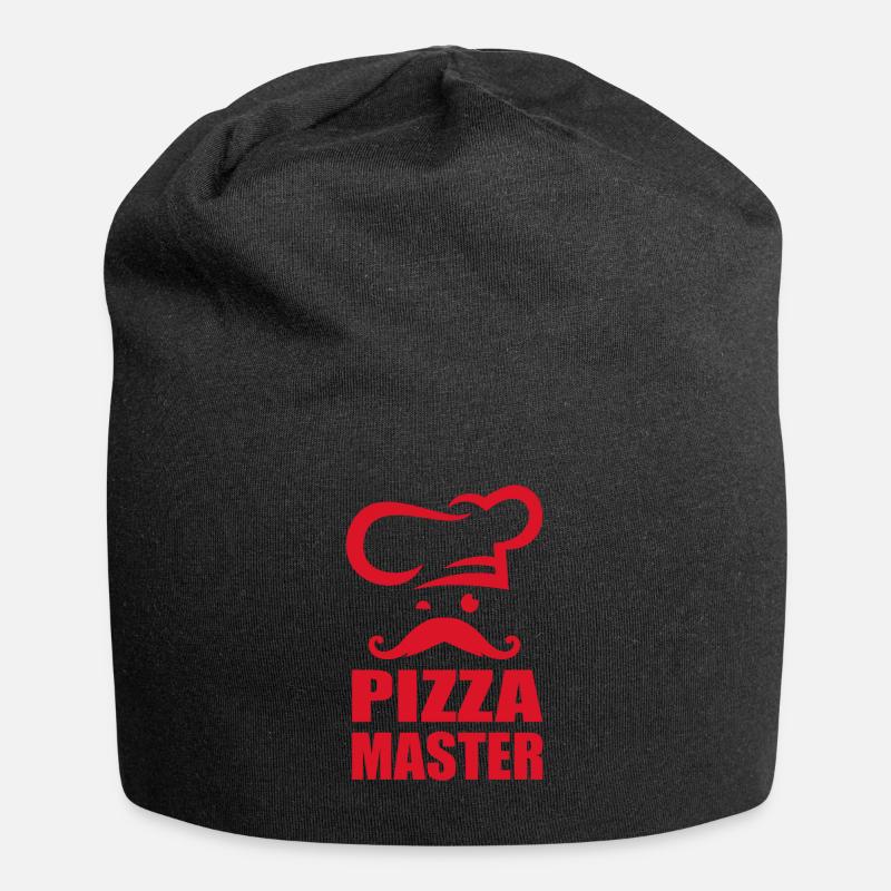 Pizza Master Gourmet Pizza Chef pizzeria - Bonnet en jersey - noir