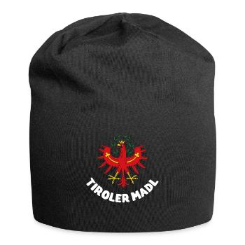Tiroler Madl - Jersey-Beanie - Schwarz - Vorne