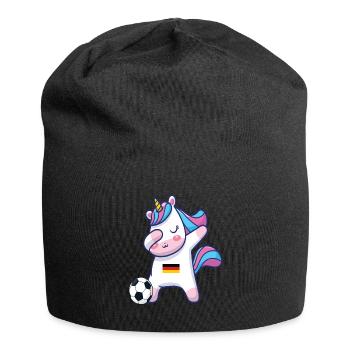 Dabbing Einhorn Football Allemagne - Bonnet en jersey - noir - Devant
