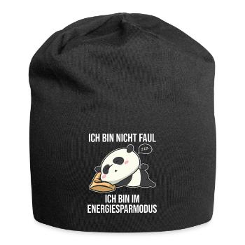 Ich Bin Nicht Faul Ich Bin Im Energiesparmodus Pan - Jersey-Beanie - Schwarz - Vorne
