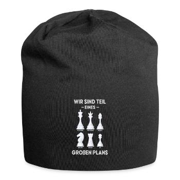Schach Verschwörung Verschwörungstheoretiker - Jersey-Beanie - Schwarz - Vorne