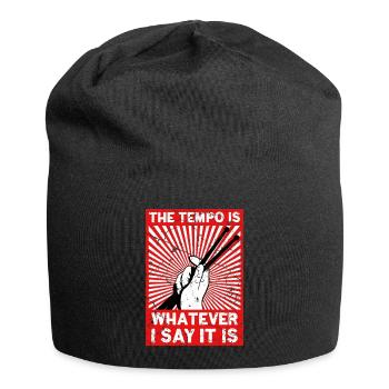 Schlagzeug Drum Sticks Trommler Schlagzeuger - Jersey-Beanie - Schwarz - Vorne