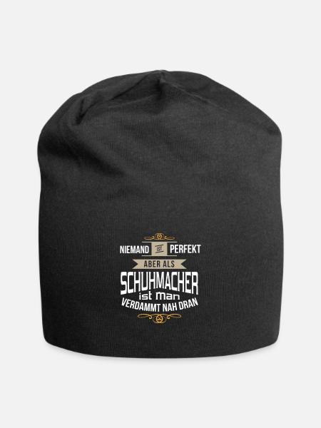 Lustiges Schuhmacher Handwerker perfekt Geschenk - Jersey-Beanie - Schwarz