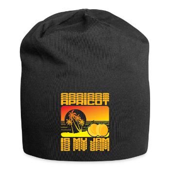 Apricot is my Jam - Jersey Beanie - black - Front