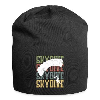 Fallschirmspringer Motiv Skydive Skydiver - Jersey-Beanie - Schwarz - Vorne
