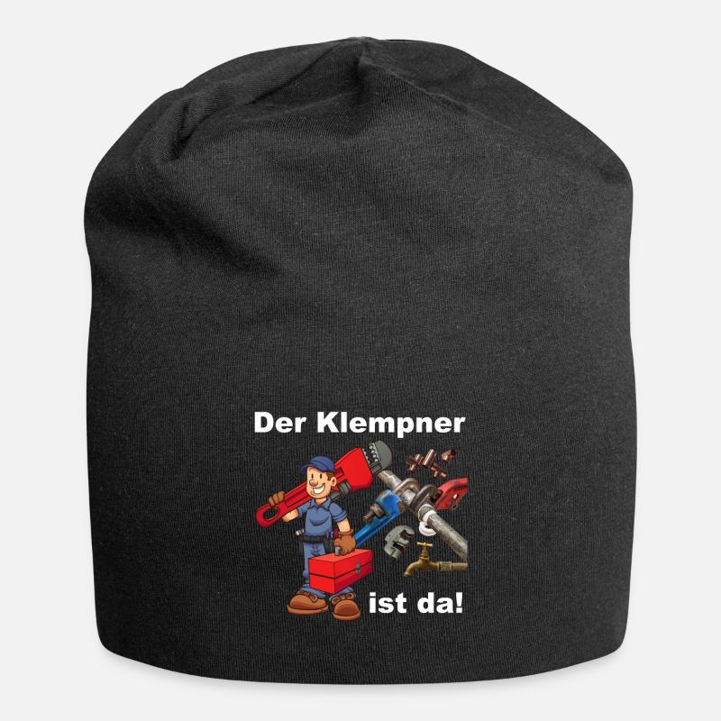 Der Klempner ist da! - Jersey-Beanie - Schwarz